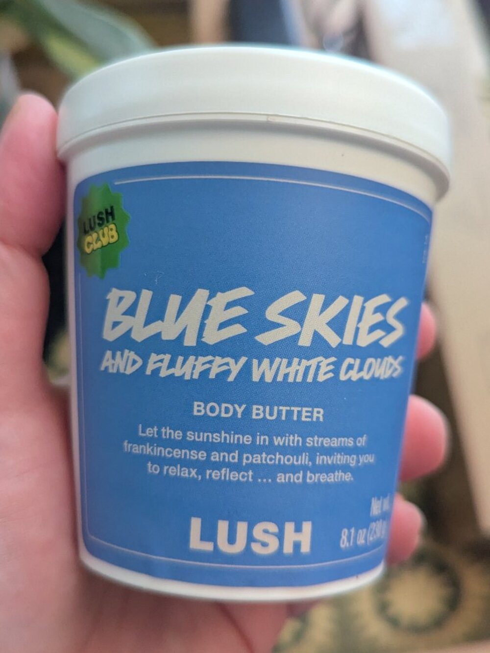LIMITED EDITION Blue Skies & Fluffy White Clouds body butter